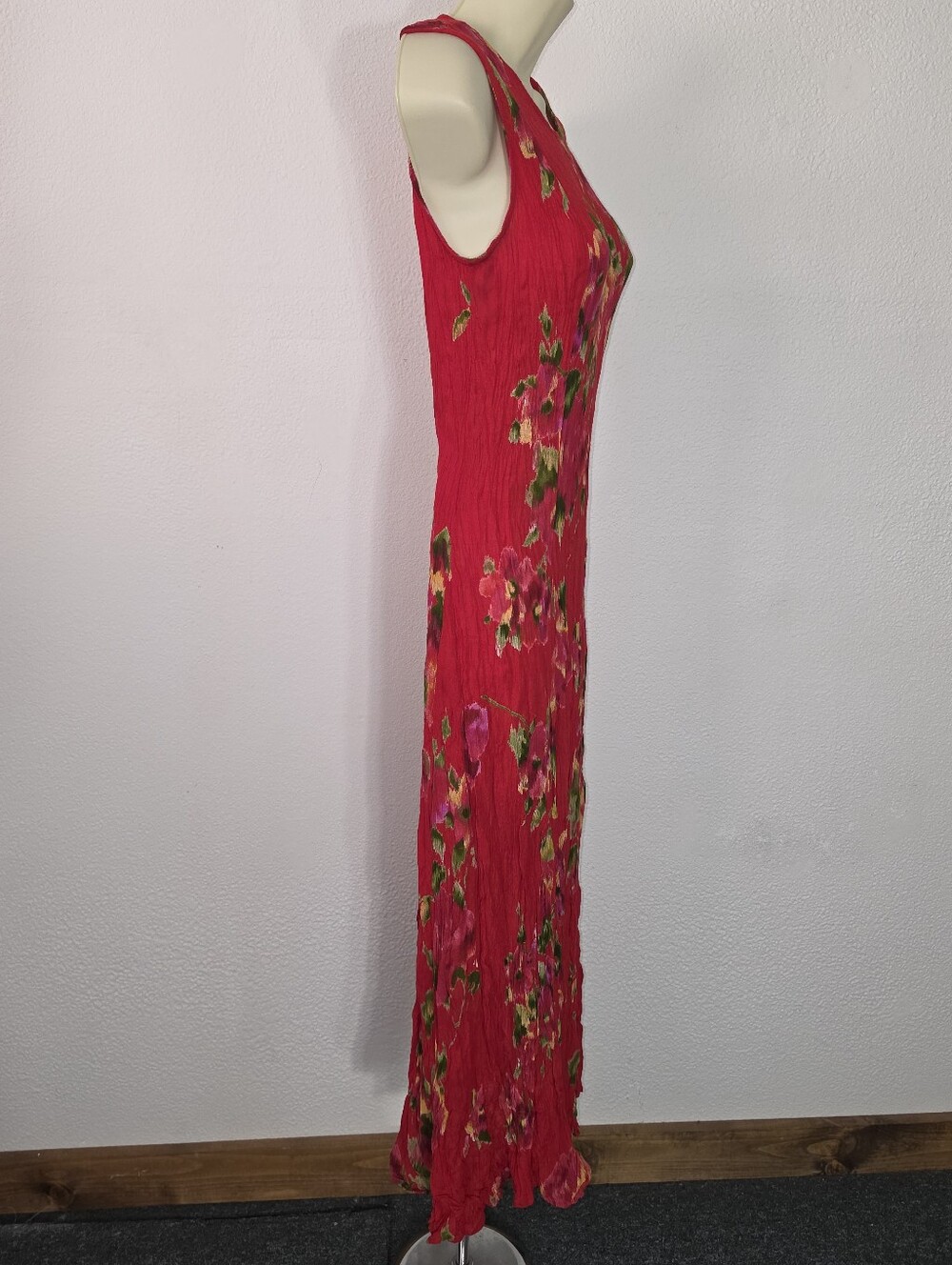 American Angel Dress Midi Tie Back Sleeveless Red Size S Small - Picture 11 of 16